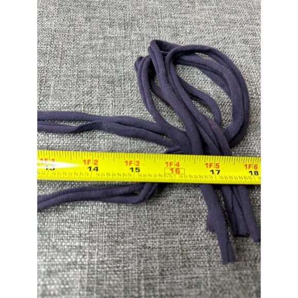 Turquoise & Gold Color Beaded Teardrop Necklace w/ Adjustable Black Fabric Cord - Picture 3 of 3